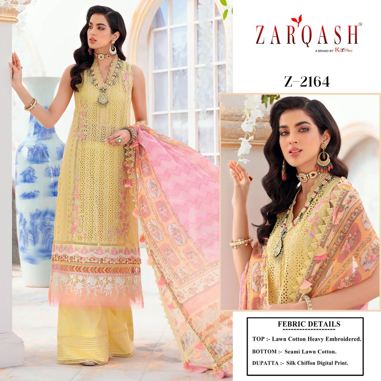 Zarqash Noor Chikankari 2161 Heavy Festive Wear Designer Pakistani Salwar Suits Collection